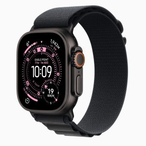 Apple Watch Ultra 3 49mm GPS+流動網絡 黑色錶殼 黑色登峰手環 S碼《香港行貨 全新未開封》(如圖片色)