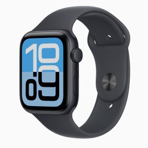 Apple Watch SE3 午夜暗色44mm GPS 午夜暗色橡膠運動錶帶 S/M《香港行貨 全新未開封》(如圖片色)